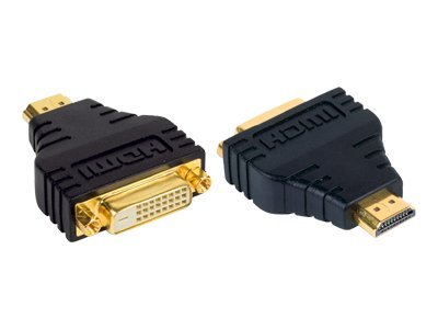 TECHLY Adapter HDMI Buchse auf DVI-D 24+1 Dual Link Stecker schwarz - Verpackung