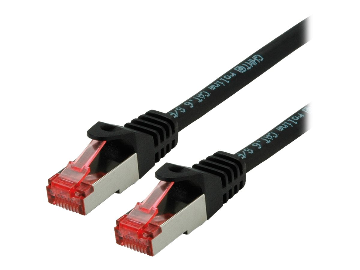 ROLINE Patchkabel Kat.6 S/FTP PiMF Component Level LSOH schwarz 2m
