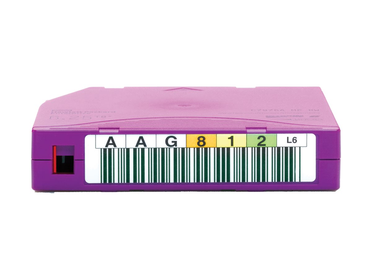 HPE LTO Ultrium 6 RW custom labelled Data Cartridge Vorderansicht