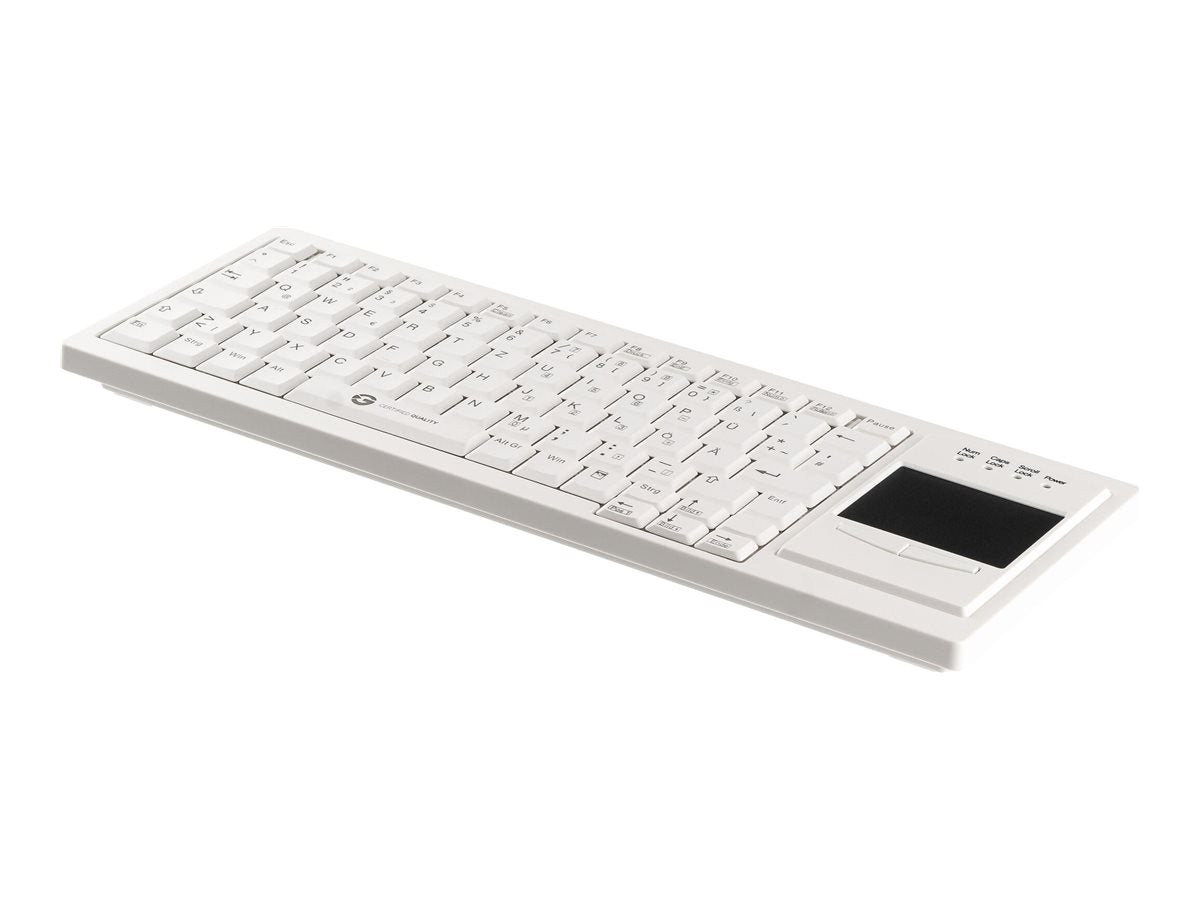 GETT Cleantype Xtra Touch Tastatur mit Touchpad USB Farbe weiss Layout DE