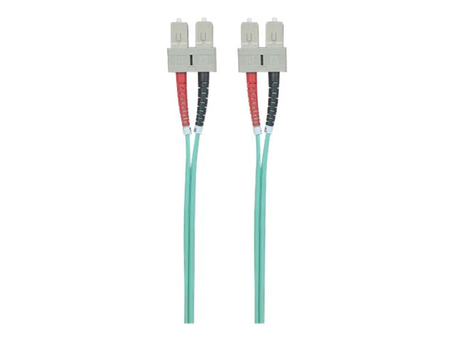 INTELLINET LWL Kabel SC/SC OM3 1m aqua Verpackung