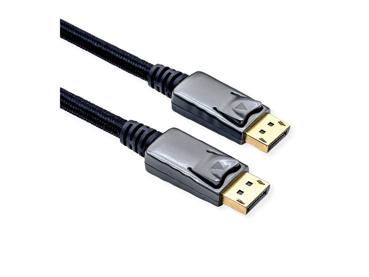 ROLINE DisplayPort Kabel v1.4 DP ST - ST schwarz / silber 1m Verpackung