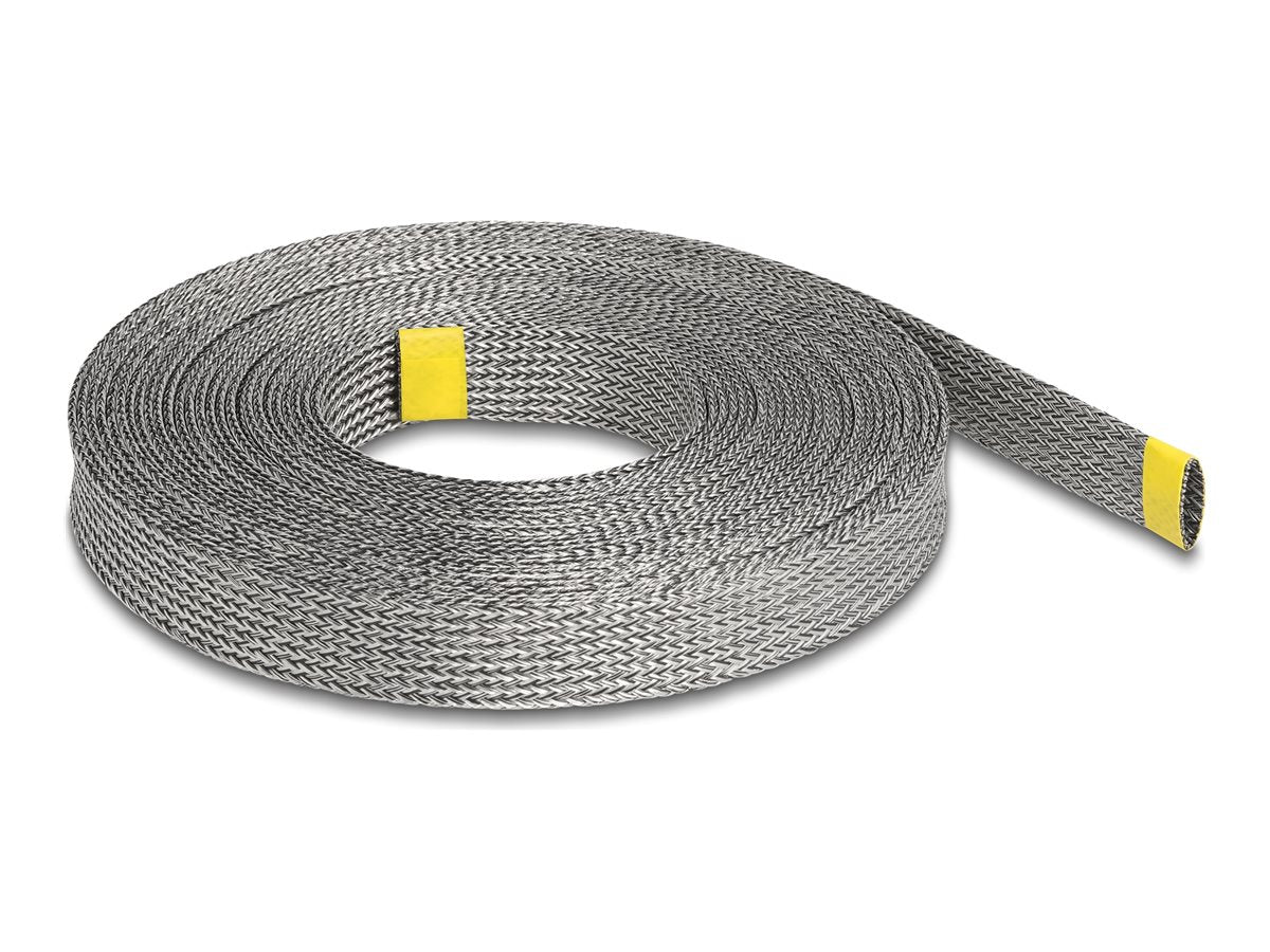 DELOCK Geflechtschlauch zur EMI Abschirmung dehnbar 10m x 20mm - Vorderansicht