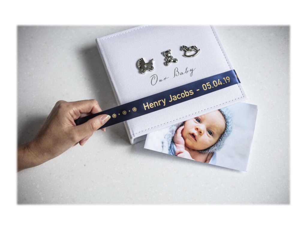 BROTHER P-Touch 24mm dark blue/gold ribbon tape - Detailansicht