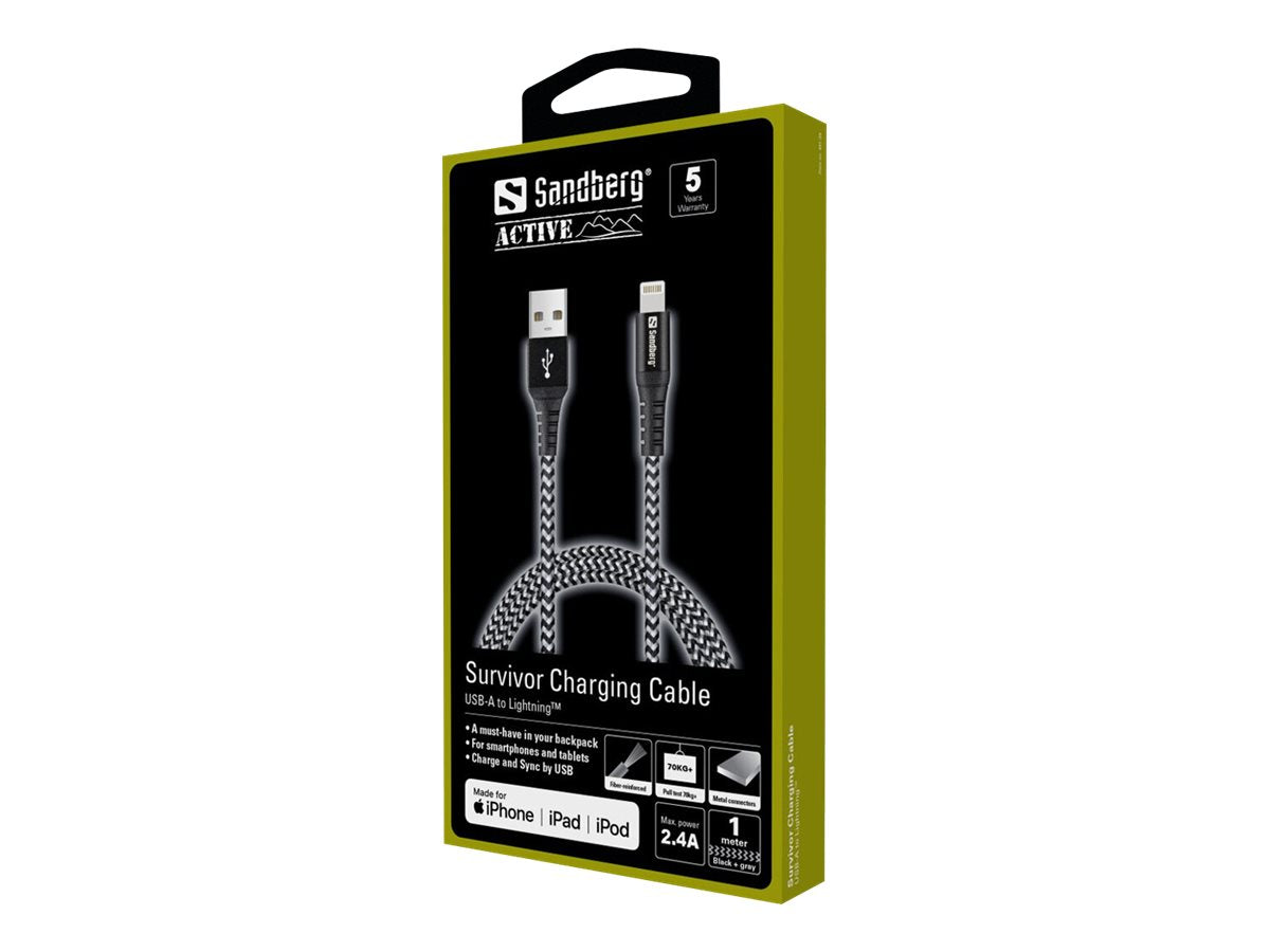 SANDBERG Survivor Lightning Cable 1M - Verpackung