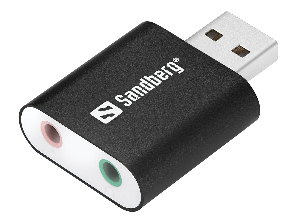 SANDBERG USB to Sound Link Externe USB-Soundkarte Anschlussdetails