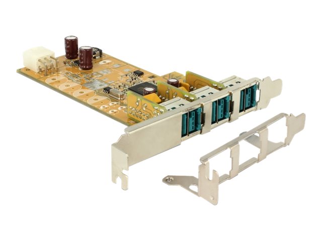 DELOCK PoweredUSB PCI Express Karte Vorderansicht