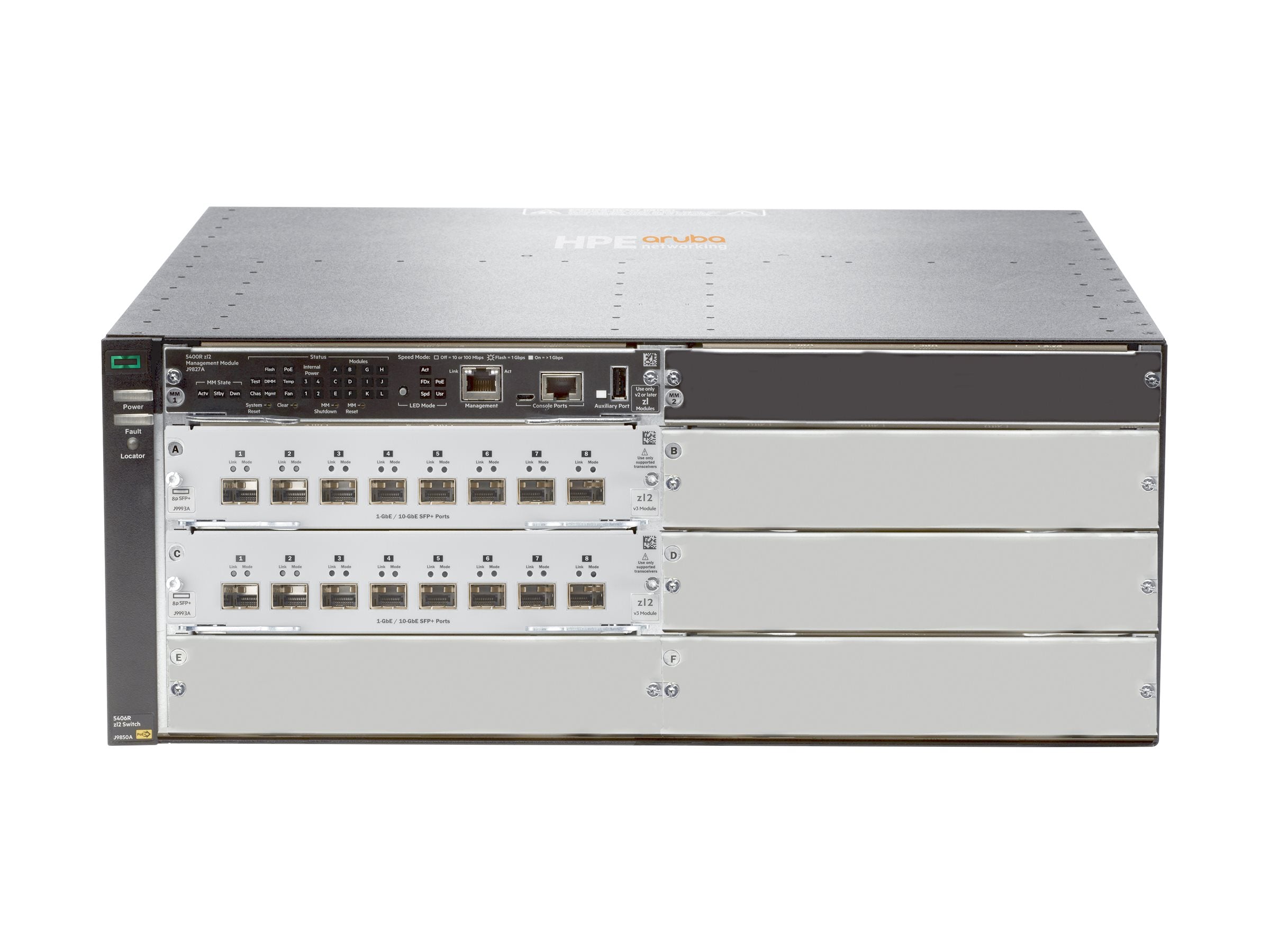 HPE 5406R 16SFP+ v3 zl2 Switch Detailansicht