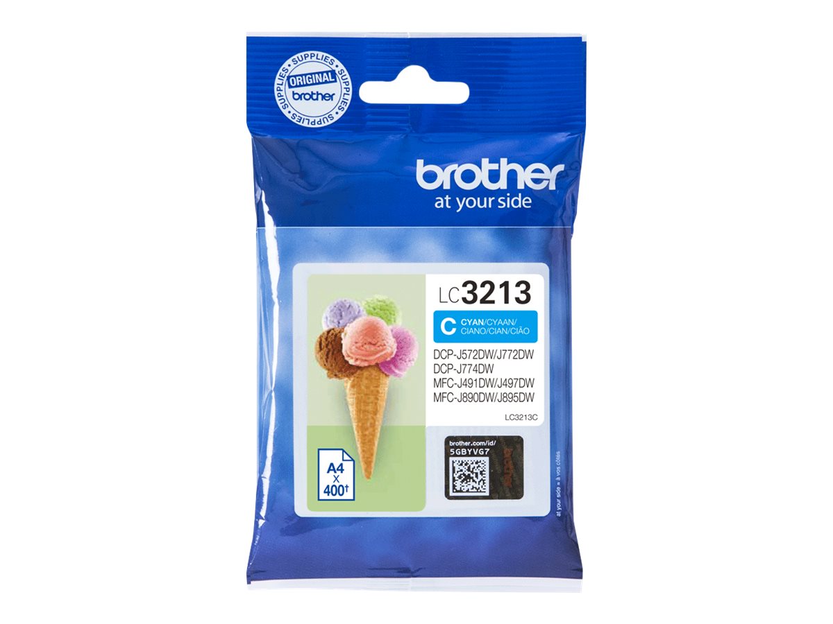 BROTHER LC3213C Tintenpatrone Vorderansicht