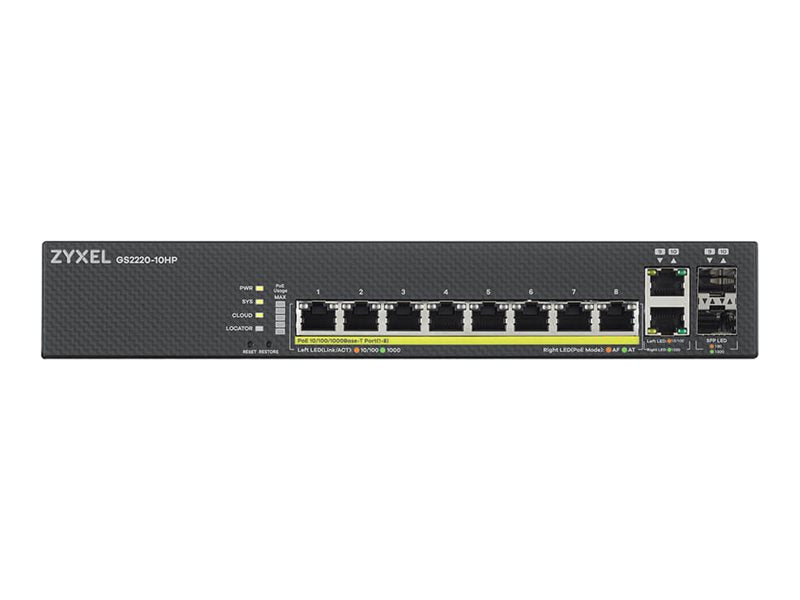 ZYXEL GS2220-10HP Switch Rückansicht
