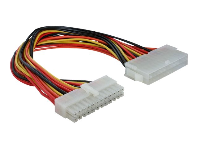 DELOCK Kabel Power Mainboard ATX 24 Pin St / Bu Verlängerung 30cm - Vorderansicht