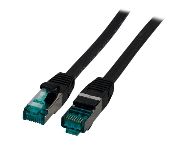 EFB RJ45 Patchkabel S/FTP Cat6A LSZH Schwarz 10m - Verpackung