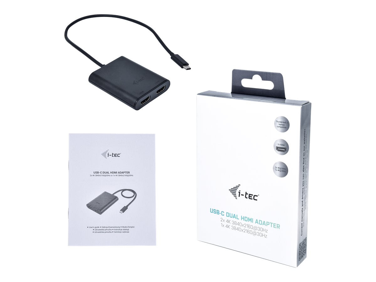 I-TEC USB C auf Dual HDMI Port VideoAdapter Detailansicht