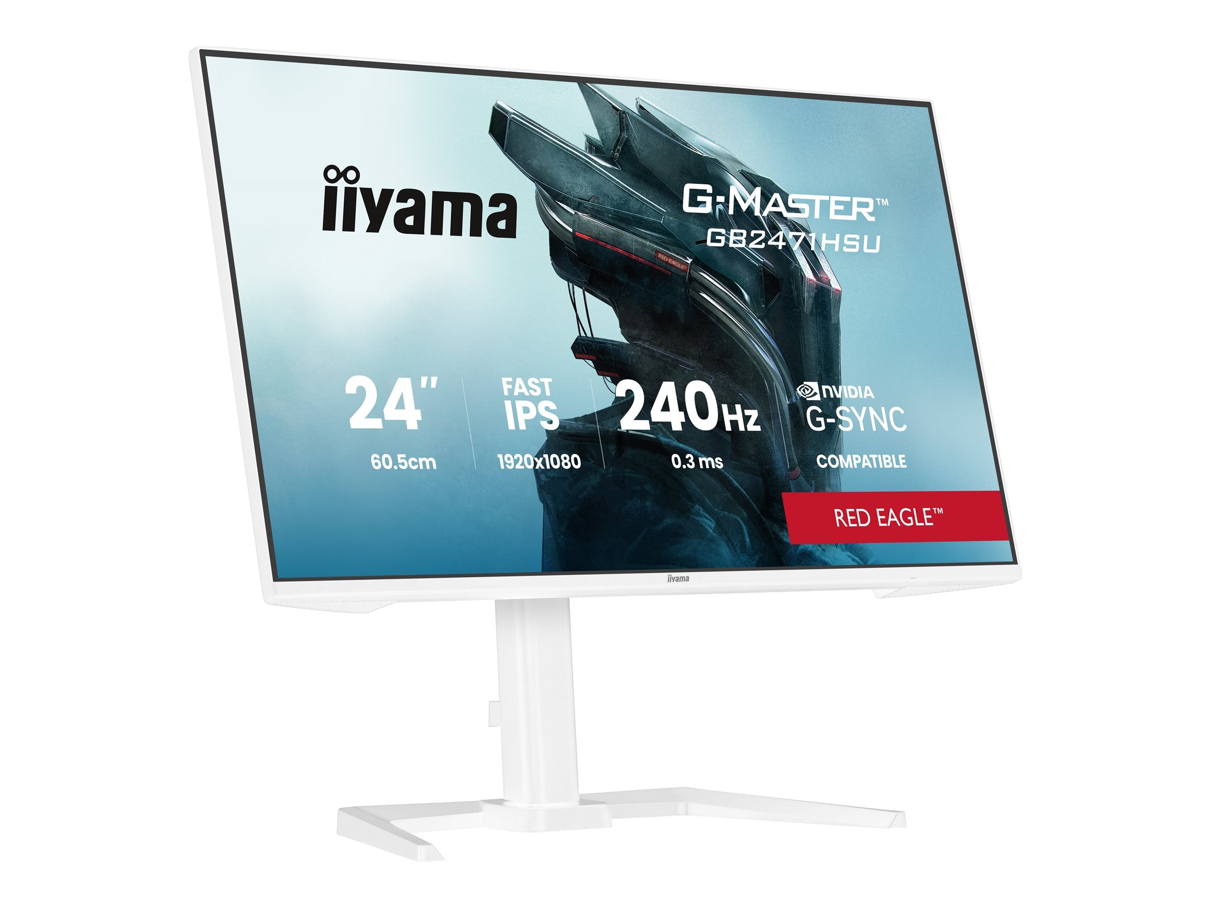 IIYAMA GB2471HSU-W1 Monitor Vorderansicht