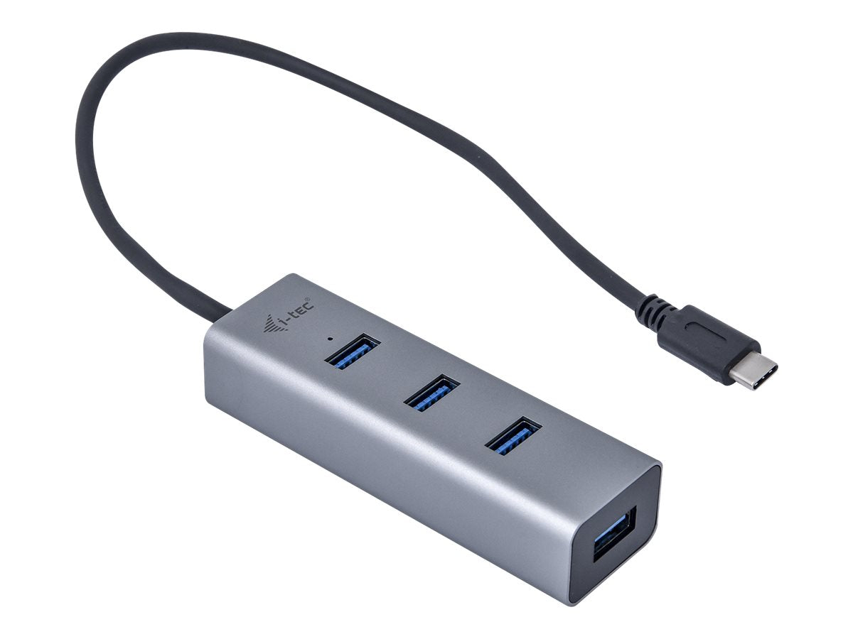 I-TEC USB C Metal HUB 4 Port Detailansicht