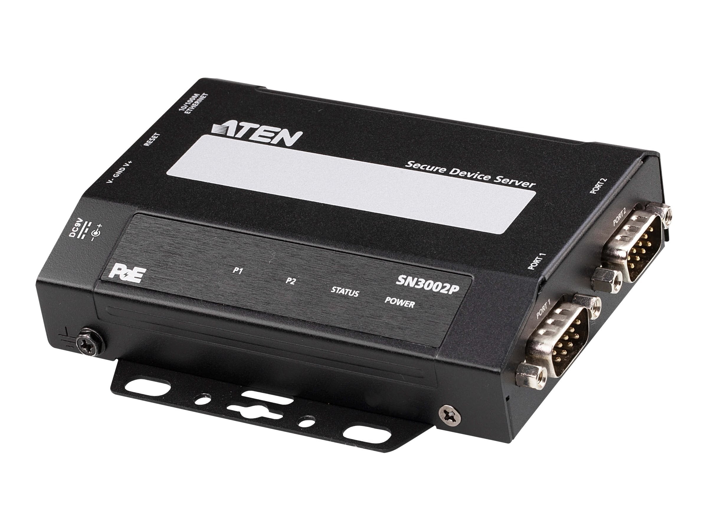 ATEN SN3002P 2-Port RS-232 Secure Device Server PoE Montageoptionen