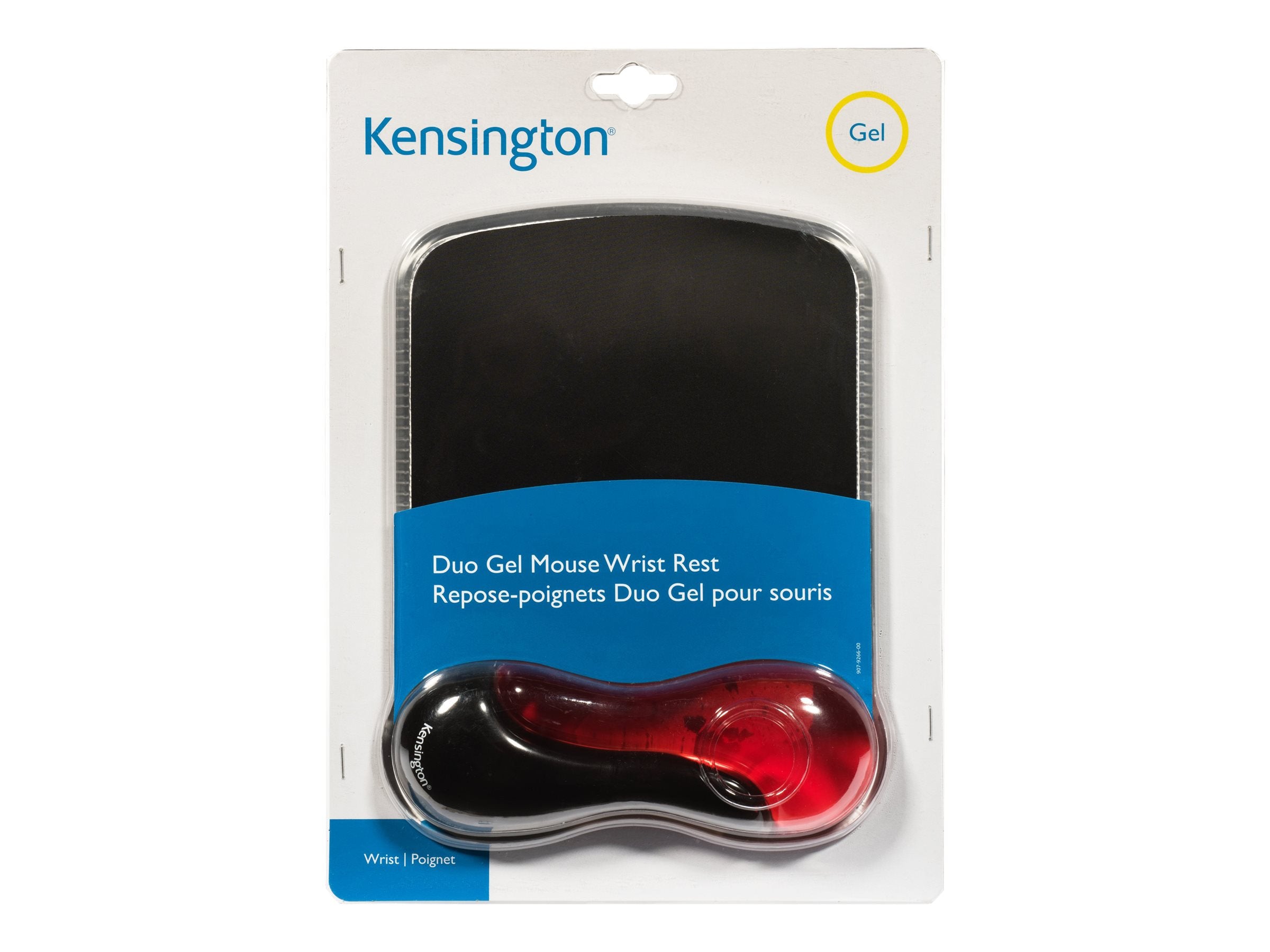 KENSINGTON Duo Gel Mauspad rot schwarz - Vorderansicht