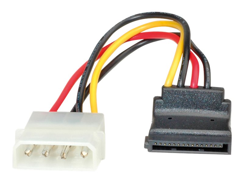 ROLINE Adapterkabel 4 pol. HDD / SATA abgewinkelt 0,1m Detailansicht