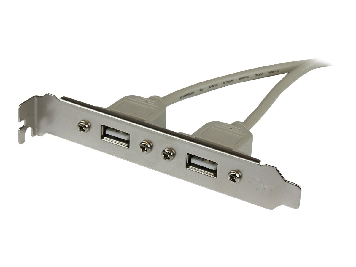 STARTECH.COM 2 Port USB A Female Slot Plate Adapter Vorderansicht