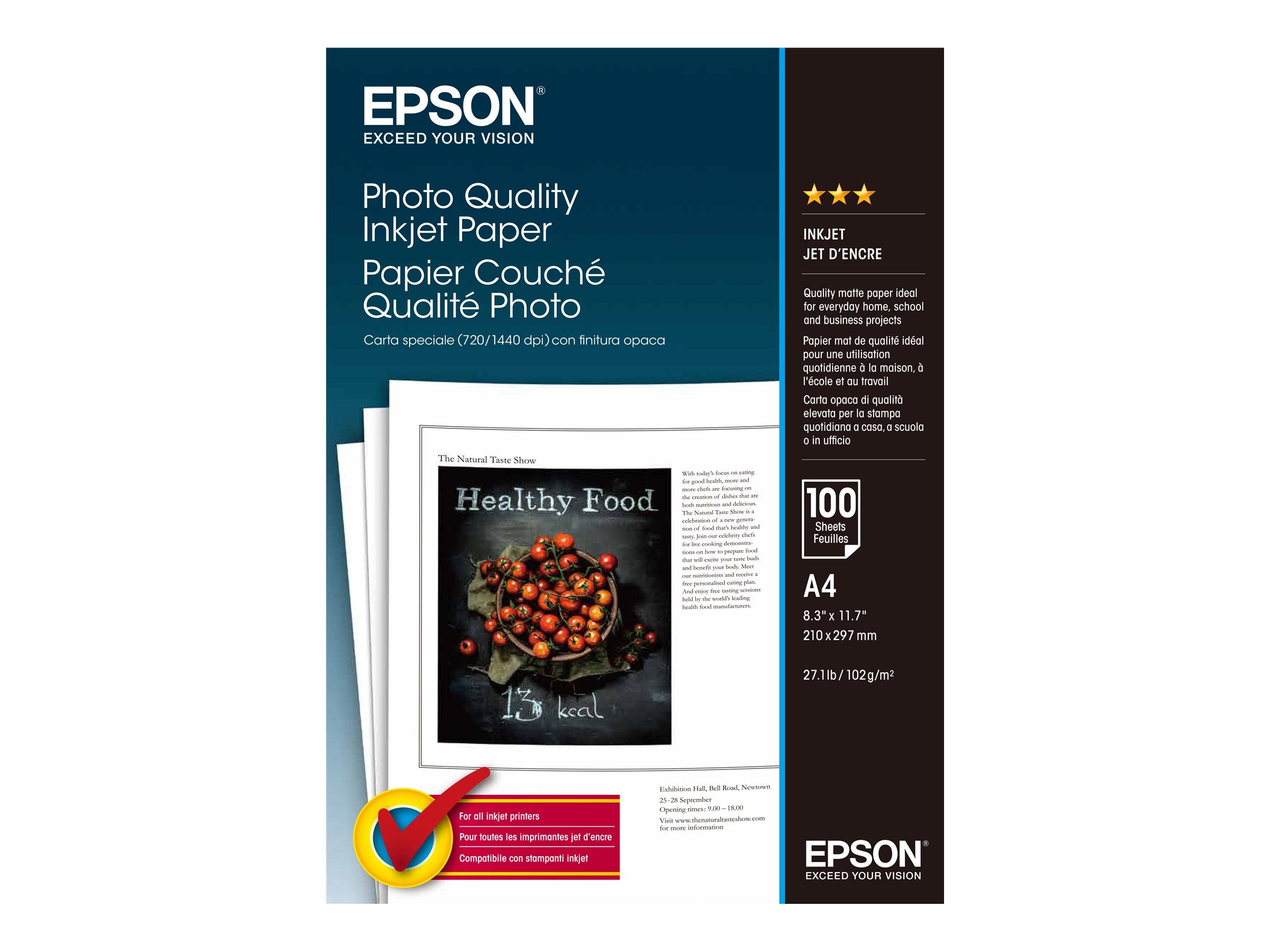 EPSON S041061 matte Foto Papier Vorderansicht