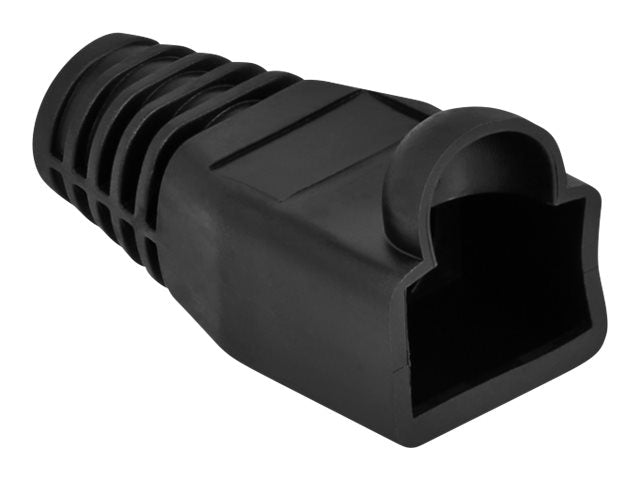 DELOCK Knickschutztülle RJ45 Stecker schwarz Vorderansicht