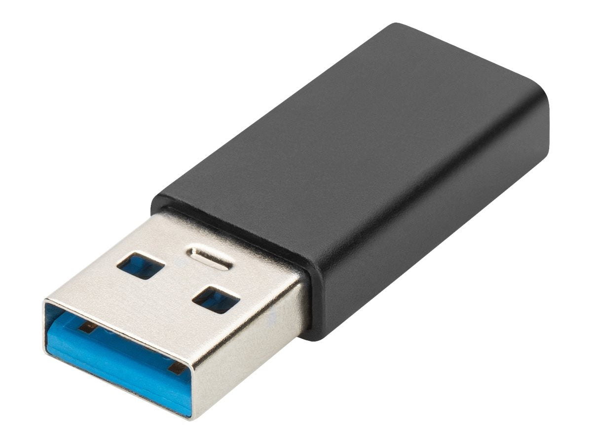 DIGITUS USB Typ-C Adapter Typ A to C M/F 3A 5GB 3.0 Version schwarz - Detailansicht