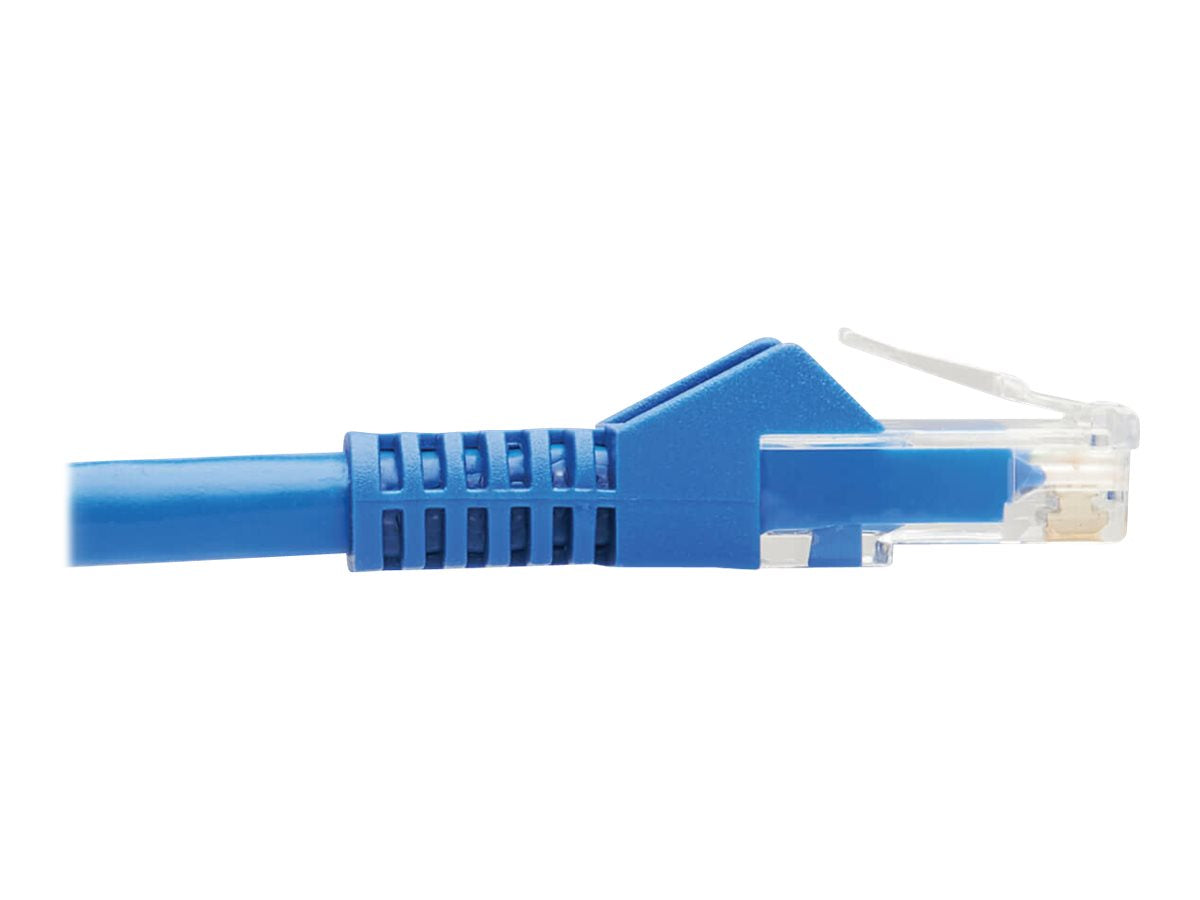 EATON TRIPPLITE M12 X-Code Cat6 1G UTP CMR-LP Ethernet Cable Right-Angle M12m/RJ45m IP68 PoE Blue 1m 3