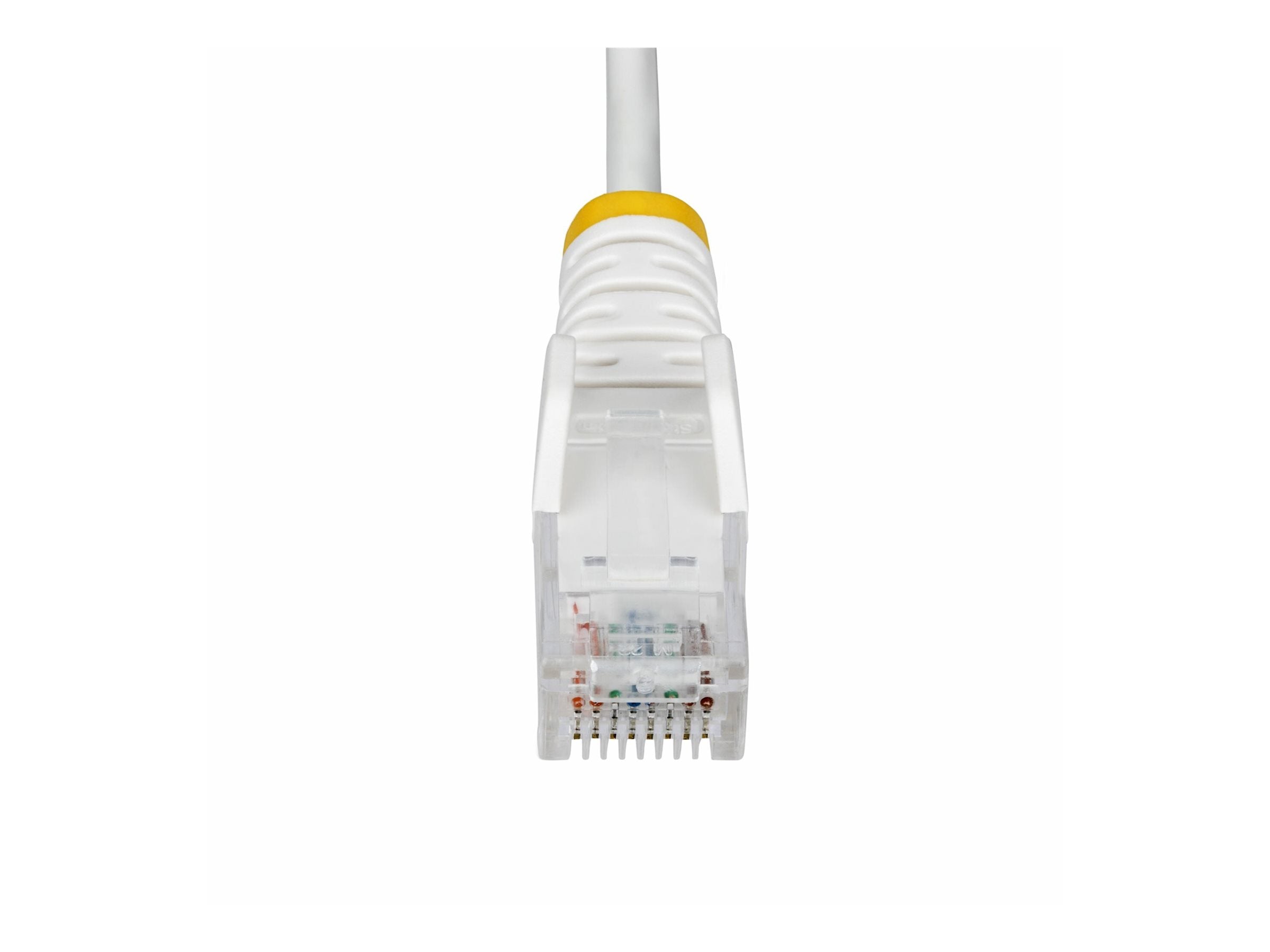 STARTECH.COM 25cm Weisses Slim CAT6-Netzwerkkabel 100W PoE Snagless RJ45 LSZH 28AWG Reines Kupfer Patchkabel-Ethernet Kabel