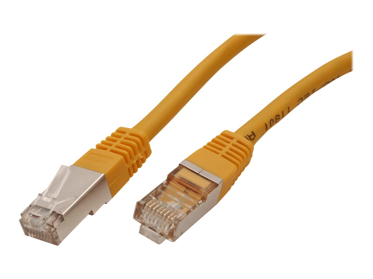 VALUE Patchkabel Kat.6 Class E S/FTP PiMF gelb 1,5m Vorderansicht