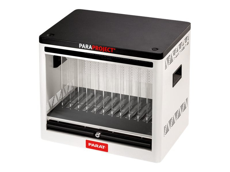 PARAT PARAPROJECT Cube C12 USB-C Aufbewahrungsbox mit geöffnetem Rollladen