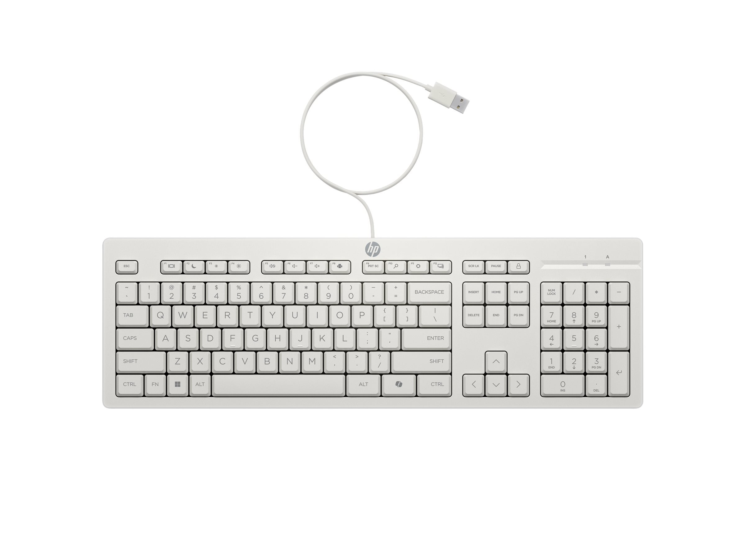 HP 225 Wired Mouse und Tastatur Set Seitenansicht