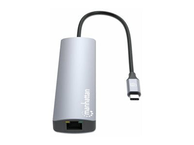 MANHATTAN USB-C PD 7-in-1 Dockingstation Rückansicht