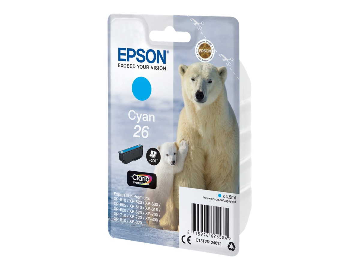 EPSON 1LB 26 Tintenpatrone Cyan Detailansicht
