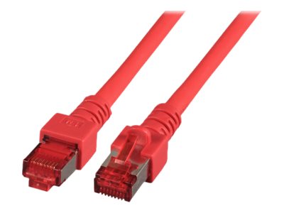 EFB RJ45 Patchkabel S/FTP Cat.6 LSZH 50m ROT - Knickschutz