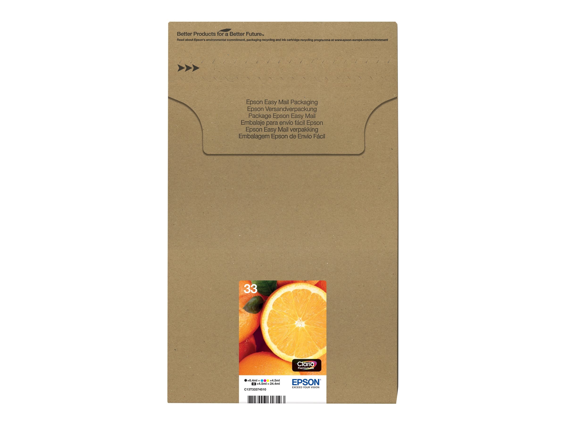 EPSON 4LB Multipack 5-colours 33 Ink Cartridge Easymail - Seitenansicht