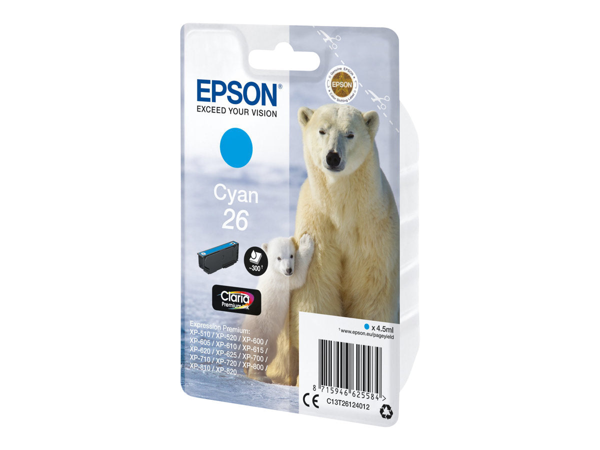 EPSON 1LB 26 Tintenpatrone Cyan Verpackung