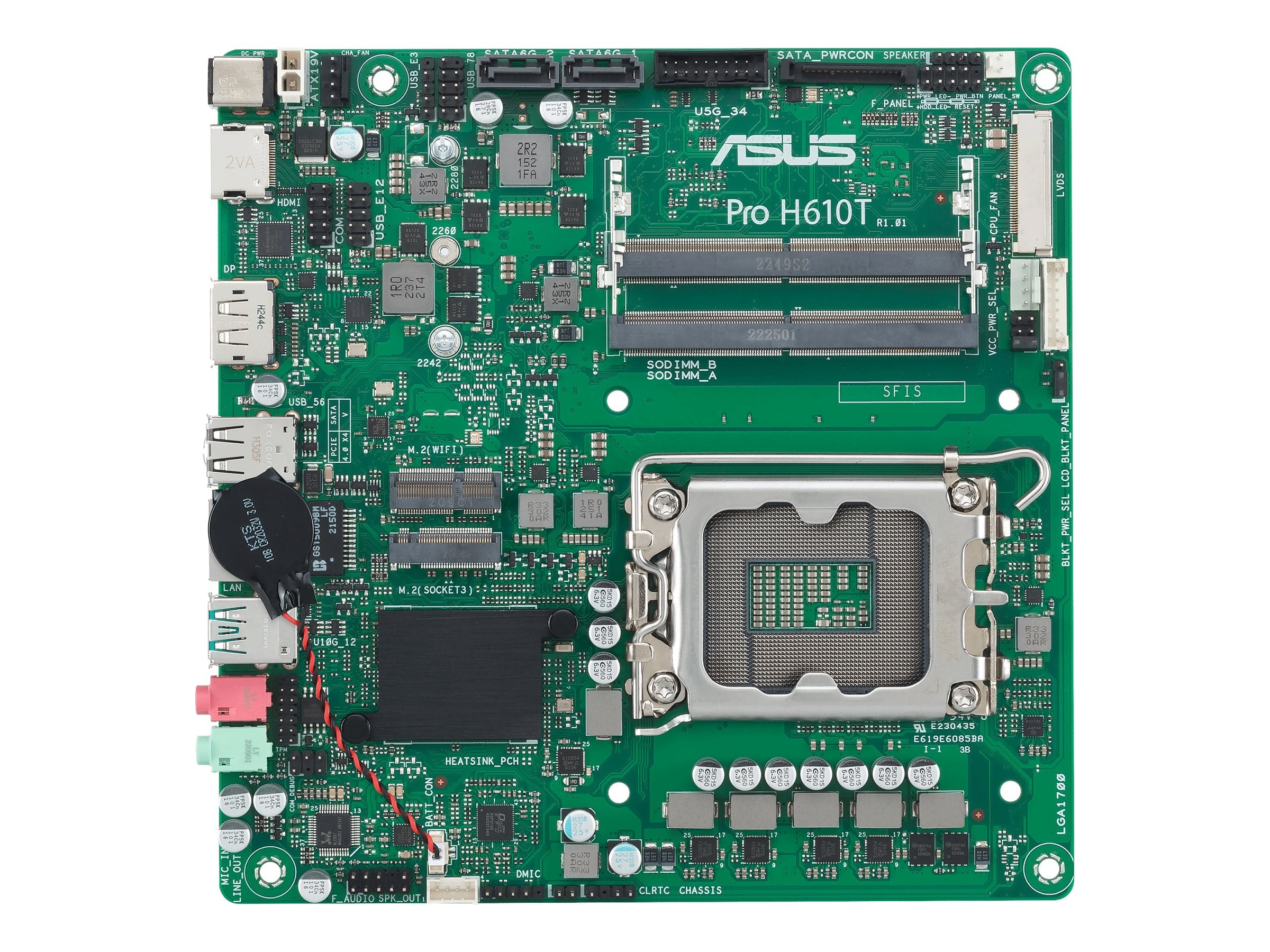 ASUS PRO H610T-CSM Motherboard Vorderansicht
