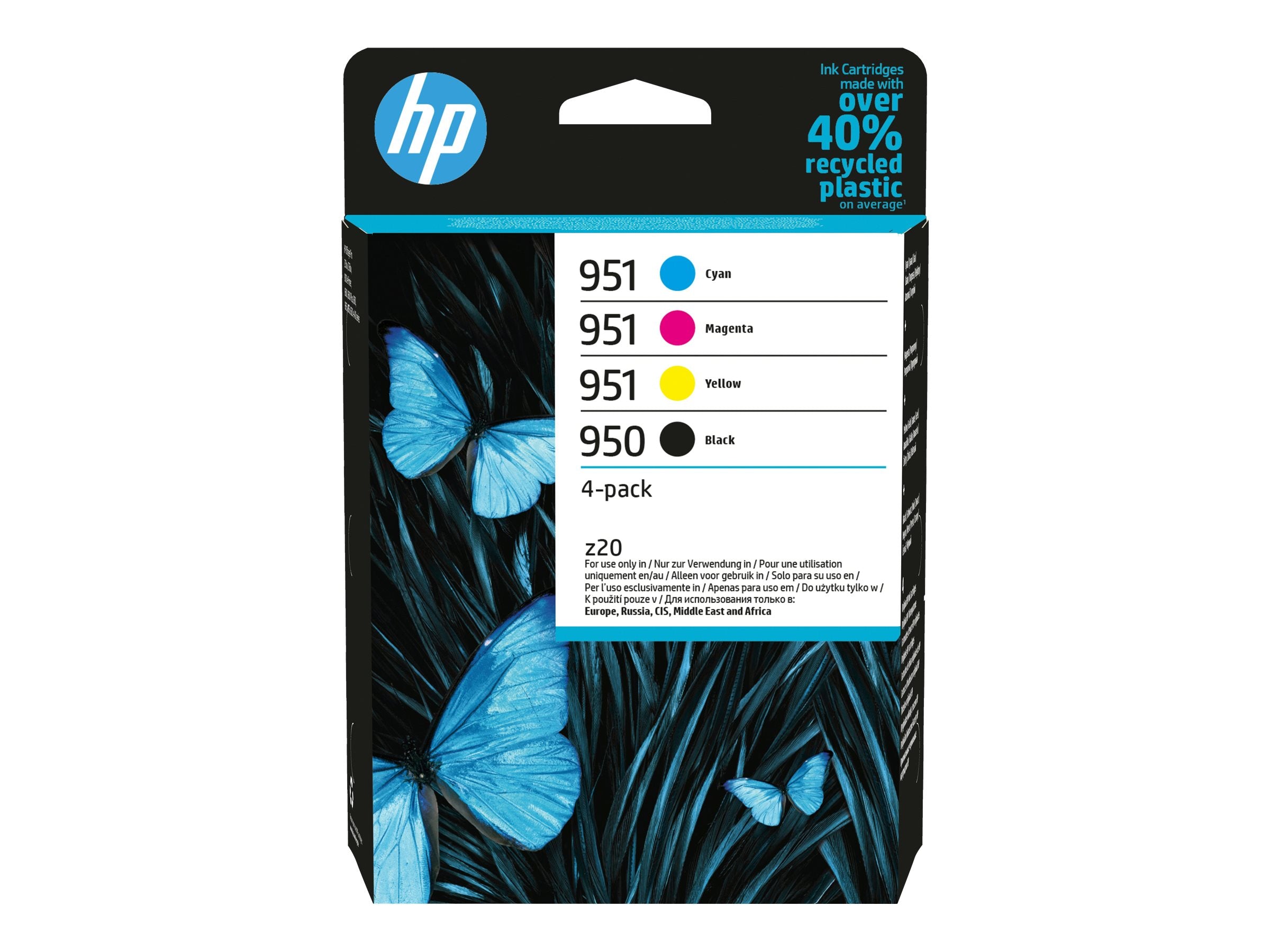 HP 950 Black 951 CMY Original Ink Cartridge 4-Pack Verpackung