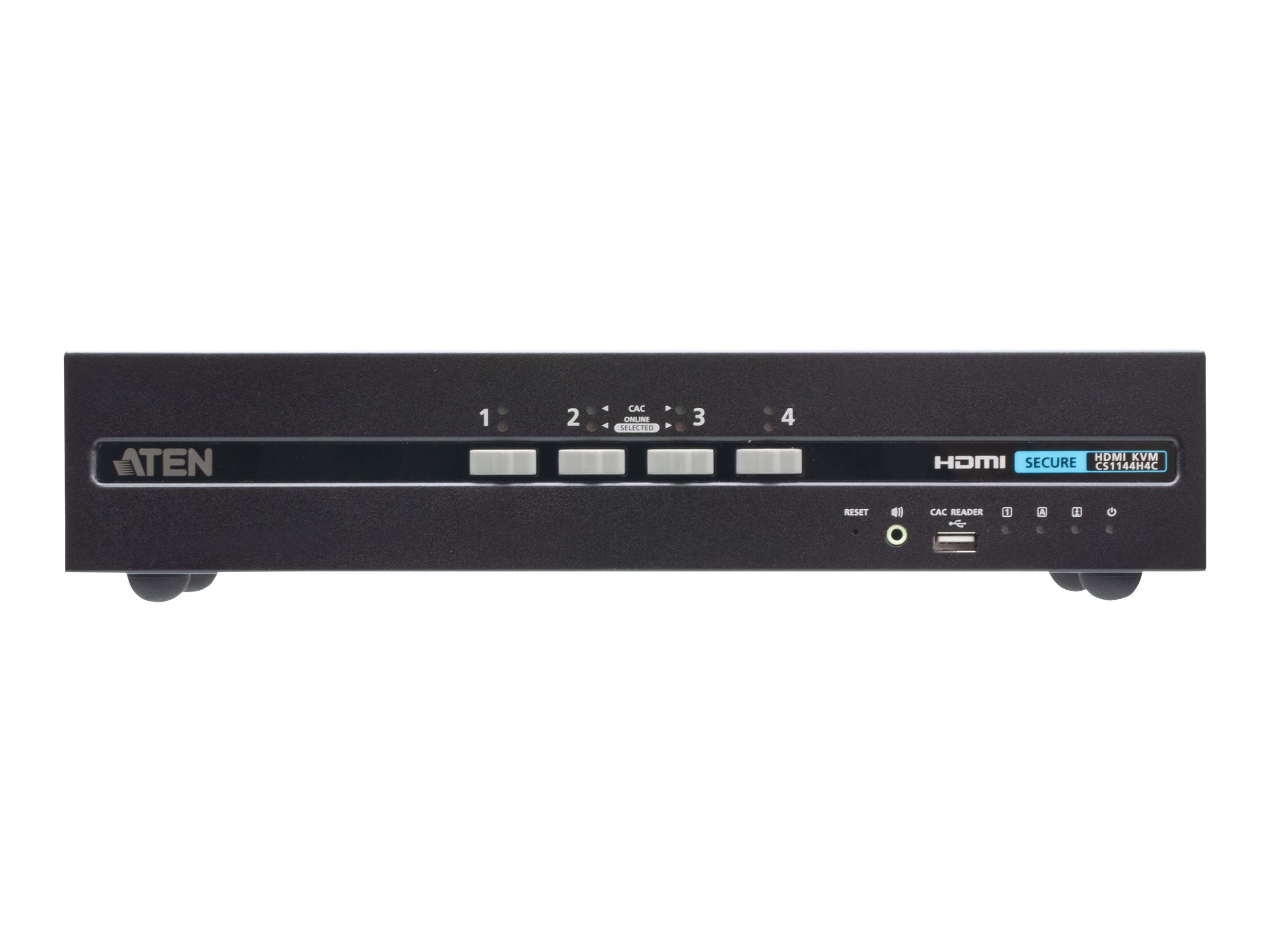 ATEN CS1144H4C 4-Port USB HDMI Dual Display Secure KVM Switch Vorderansicht