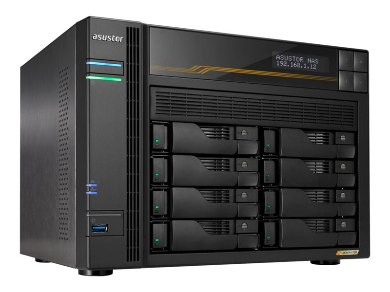 ASUSTOR AS6808T NAS-Server Vorderansicht