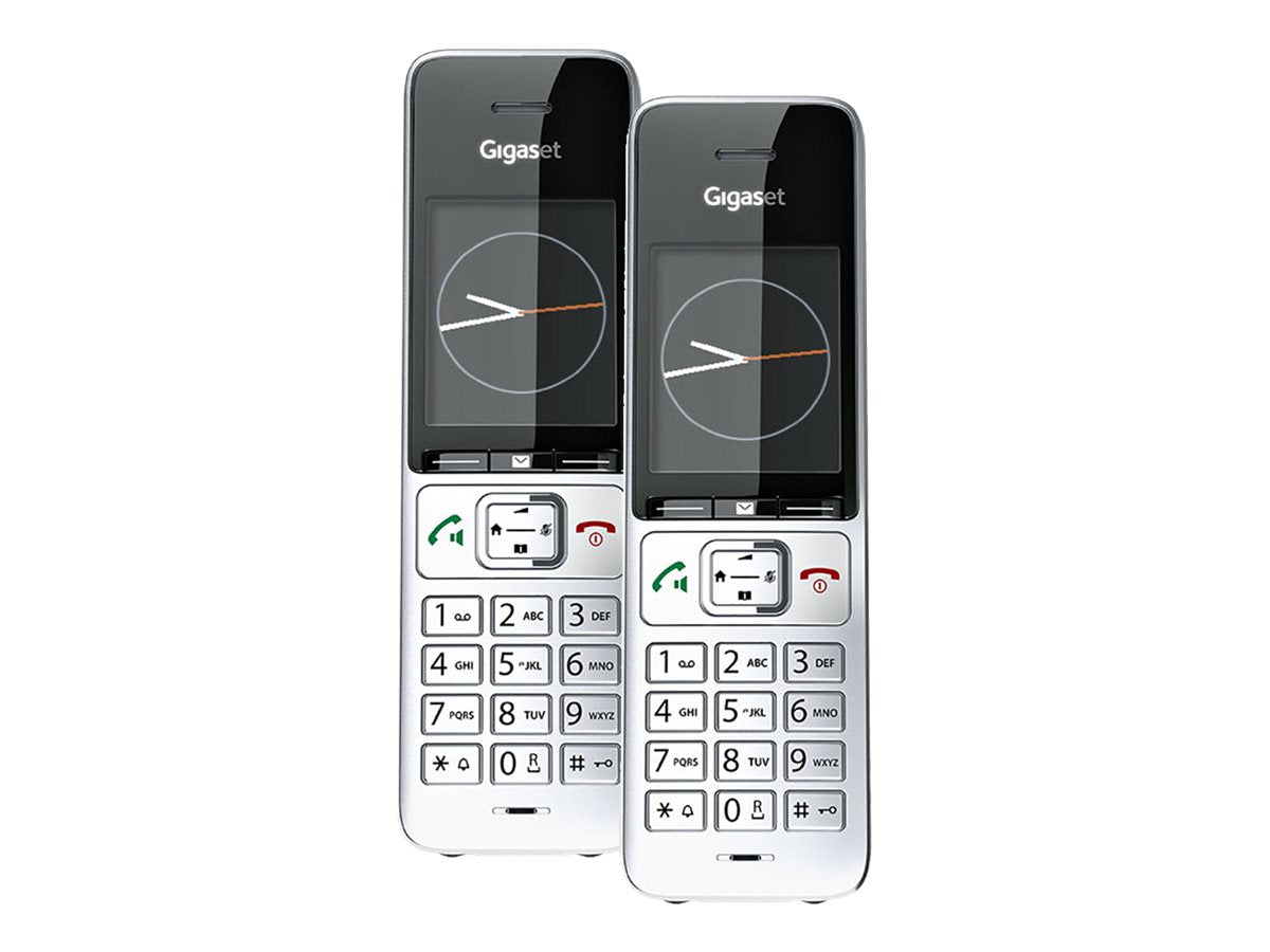 GIGASET COMFORT 500HX duo silber/schwarz Vorderansicht