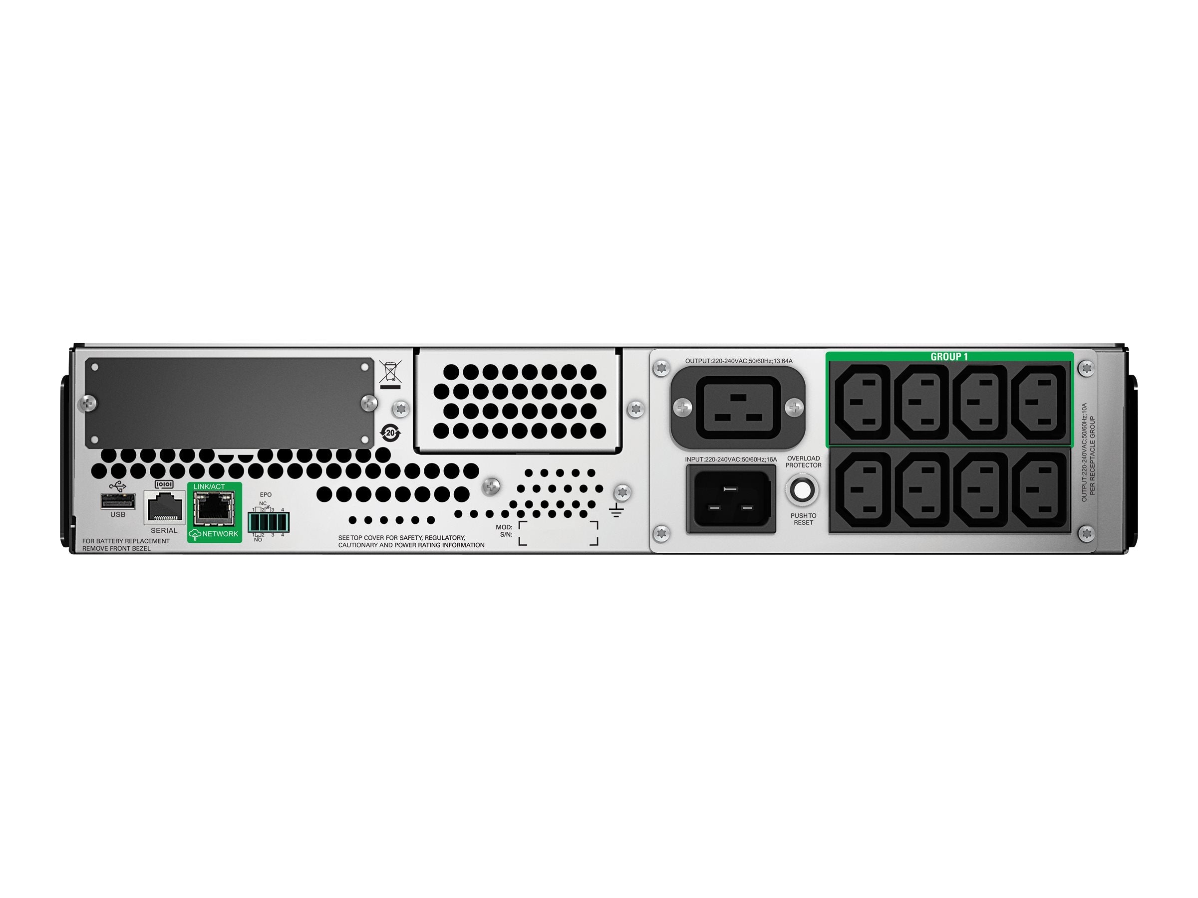 APC Smart-UPS SMT3000RMI2UC Anschlussansicht