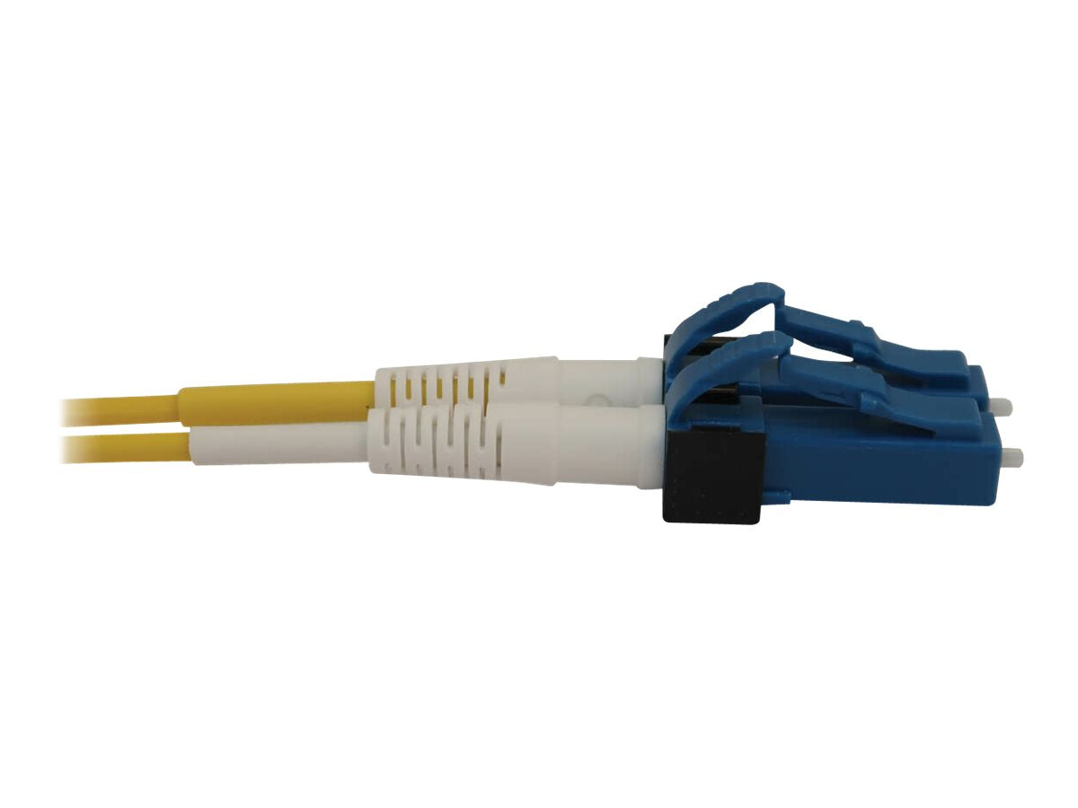 EATON TRIPPLITE 400G Duplex Singlemode 9/125 OS2 Switchable Fiber Optic Cable LC/UPC M/M LSZH Yellow 3m 9
