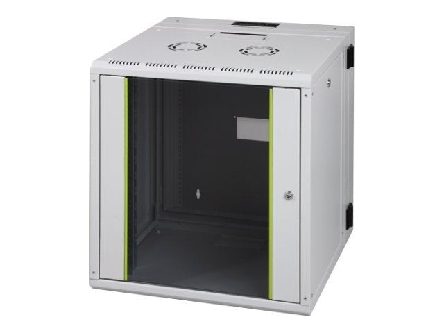 DIGITUS 48,3cm 19Zoll Wandschrank mit Schwenkrahmen 16HE - Vorderansicht