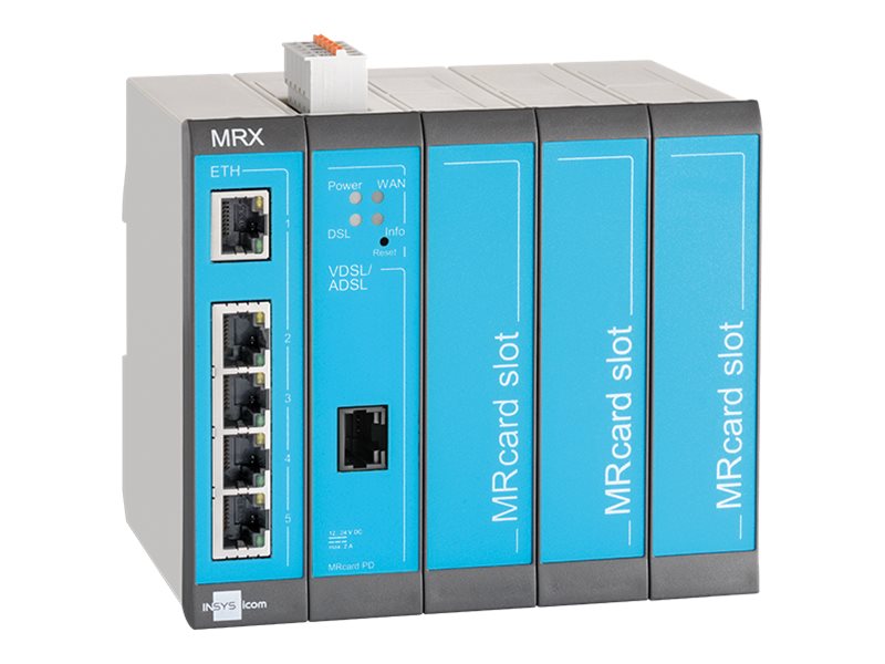 INSYS icom MRX5 DSL-B modularer VDSL-/ADSL-Router Annex J/B VPN-Option