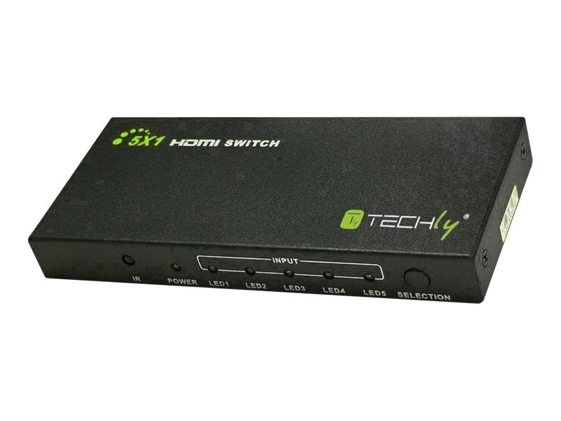 TECHLY HDMI Switch 4K 60Hz 3D 5-Wege Detailansicht