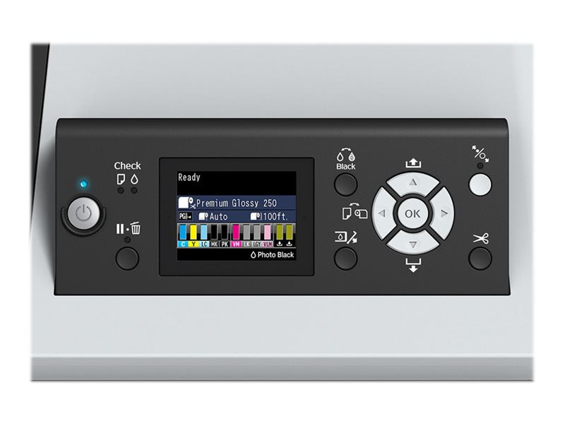 EPSON SureColor SC-P6000 STD Spectro Detailansicht des Bedienfelds