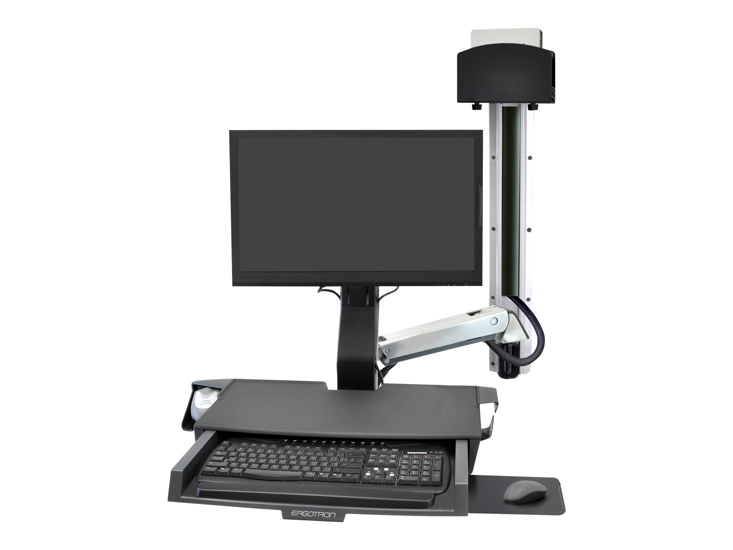 ERGOTRON StyleView Sit-Stand Combo Ablageflaechen-System Wandmontage LCD bis 61cm 24Zoll 14