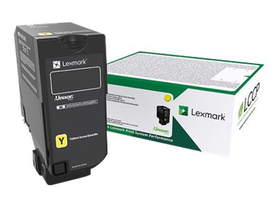 LEXMARK 15K Return Program Tonerpatrone Gelb CS/CX827 - Vorderansicht