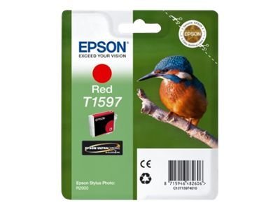 EPSON T1597 Tintenpatrone rot Vorderansicht